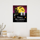 Poster SYMBOLE Joyeux Halloween Maman Rose (Cuisine)