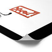 Poster SYMBOLE Kanji ESPRIT Japonais Calligraphie chinois (Coin)