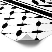 Poster Symbole Keffiyeh de la Palestine Motif de résistan (Coin)