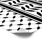 Poster Symbole Keffiyeh de la Palestine Motif de résistan (Coin)