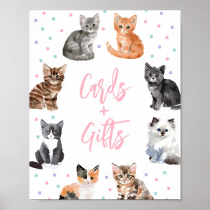 Poster Symbole Kitten Cat Anniversaire Cartes et Cadeaux