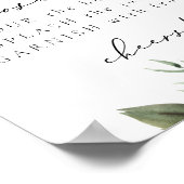 Poster SYMBOLE LANA Moderne Boho Vert Mimosa Bar (Coin)