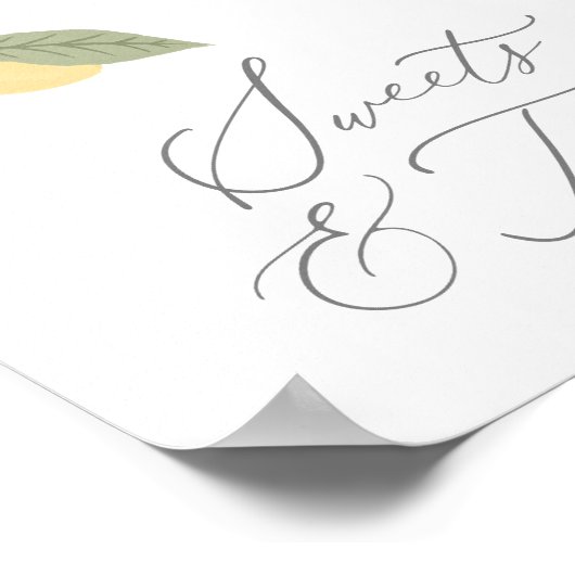 Poster Symbole Lemon Anniversaire Douceurs et Traitements (Coin)