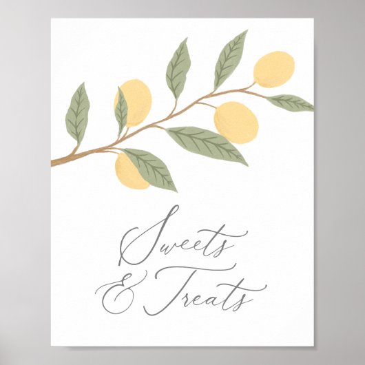 Poster Symbole Lemon Anniversaire Douceurs et Traitements (Devant)