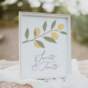 Poster Symbole Lemon Anniversaire Douceurs et Traitements