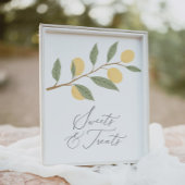 Poster Symbole Lemon Anniversaire Douceurs et Traitements