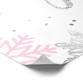 Poster Symbole Livre Et Cadeaux Pink Argent D'Hiver (Coin)