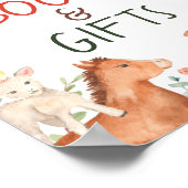 Poster Symbole Livres et Cadeaux d'animaux de ferme (Coin)