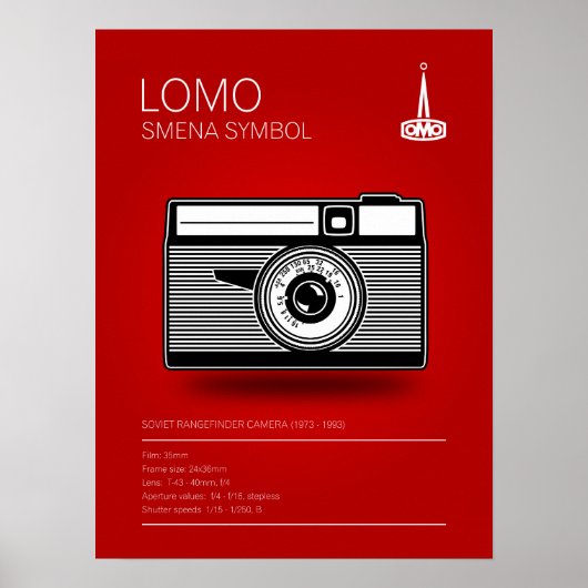 Poster SYMBOLE Lomo Smena (Devant)