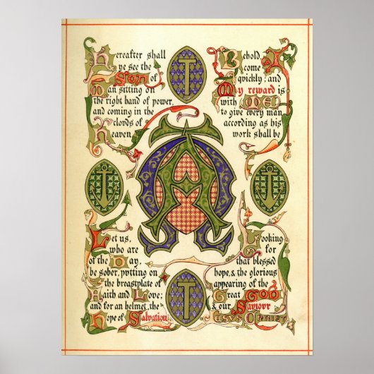 Poster Symbole lumineux représentant la fête de l'Avent. (Devant)