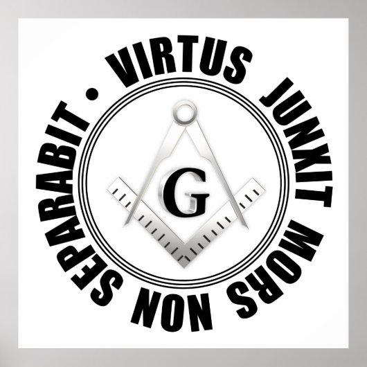 Poster symbole maçonnique (Devant)