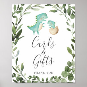 Poster Symbole Maman Baby Dinosaur Baby showers Cartes et