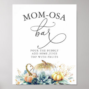 Poster SYMBOLE Maman-Osa Bar Succulents Baby shower Citro