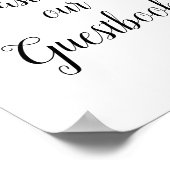 Poster Symbole mariage à fleurs bleu outremer (Coin)