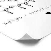 Poster SYMBOLE Mariage ADELLA Moderne Edgy Popcorn Bar (Coin)