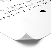 Poster SYMBOLE Mariage ADELLA Moderne Minimale Tissus (Coin)