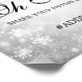 Poster SYMBOLE Mariage ARGENT Hiver Wonderland (Coin)