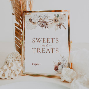 Poster Symbole Mariage Boho Pampas