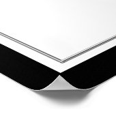 Poster Symbole Mariage Chaussures de danse noir et blanc (Coin)