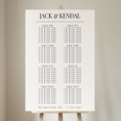 Poster SYMBOLE Mariage classique moderne noir et blanc