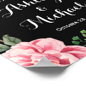 Poster Symbole Mariage classique rose rose rose de la cou (Coin)