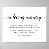 Poster Symbole Mariage de calligraphie noir et blanc (Devant)