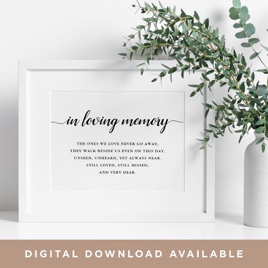 Poster Symbole Mariage de calligraphie noir et blanc