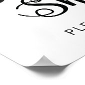 Poster Symbole Mariage de chaussures de danse | Calligrap (Coin)