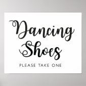 Poster Symbole Mariage de chaussures de danse | Calligrap (Devant)