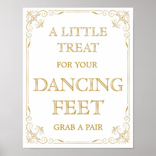Poster Symbole Mariage de chaussures de danse Gatsby Ar