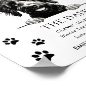 Poster Symbole Mariage de chien Goldendoodle Signet boiss (Coin)