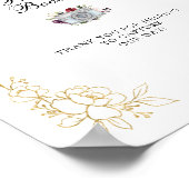 Poster SYMBOLE Mariage de la cabine photo Gold Foil de Bo (Coin)