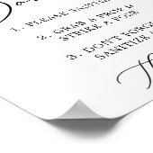 Poster Symbole Mariage de la caméra vidéo noir délicat (Coin)