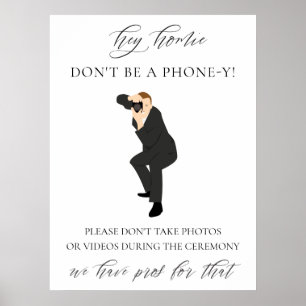 Poster Symbole Mariage de la cérémonie débranchée
