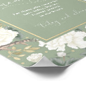 Poster Symbole Mariage de la Chinoiserie Verte En Amour (Coin)