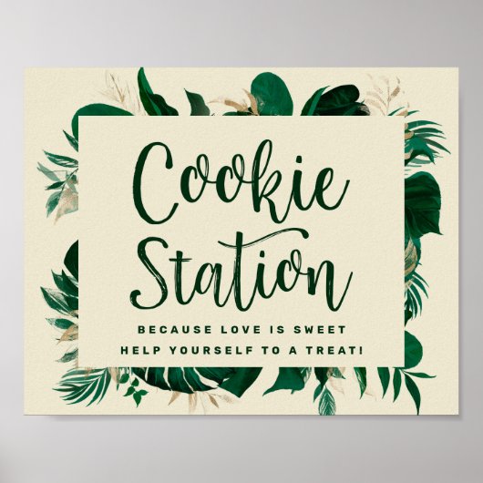 Poster Symbole Mariage de la station Cookie Foliage Tropi (Devant)