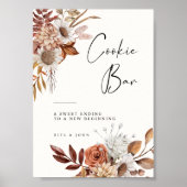 Poster Symbole Mariage de la table Cookie Boho Modern Cre (Devant)
