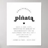 Poster Symbole Mariage de Piñata pour l'anniversaire du s (Devant)