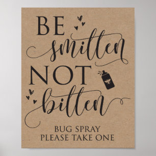 Poster Symbole Mariage de pulvérisateur de bug de Smitten