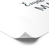 Poster SYMBOLE Mariage DE TRAITEMENT SUCRÉ L'AMOUR Floral (Coin)