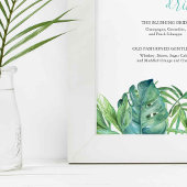 Poster Symbole Mariage des boissons de la plage tropicale