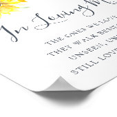 Poster Symbole Mariage des champs de fleurs (Coin)