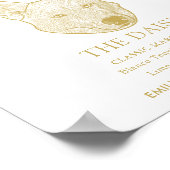 Poster Symbole Mariage du chien Husky Sibir (Coin)