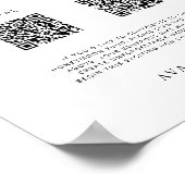 Poster Symbole Mariage du Fonds Lune de Miel Moderne (Coin)