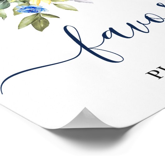 Poster SYMBOLE Mariage Élégant Fleurs de soleil Eucalyptu (Coin)