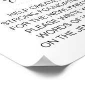 Poster SYMBOLE Mariage Élégant Jenga (Coin)