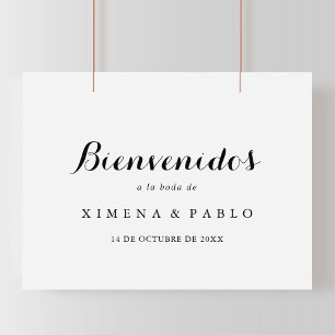 Poster SYMBOLE Mariage Espagnol Bienvenidos