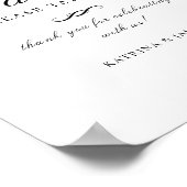 Poster SYMBOLE Mariage Fleur bleu bleu mauve Dusty (Coin)