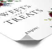 Poster SYMBOLE Mariage Floral Boho Sweet and Traitements (Coin)