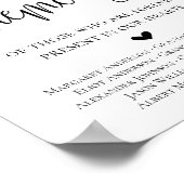 Poster Symbole Mariage floral In Love Memory (Coin)